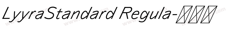 LyyraStandard Regula字体转换 LyyraStandard Regula字体转换
